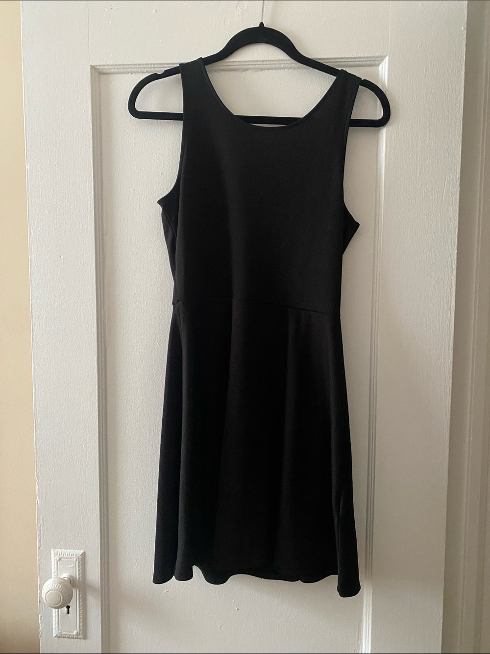 Classic Black Sleeveless A-Line Dress